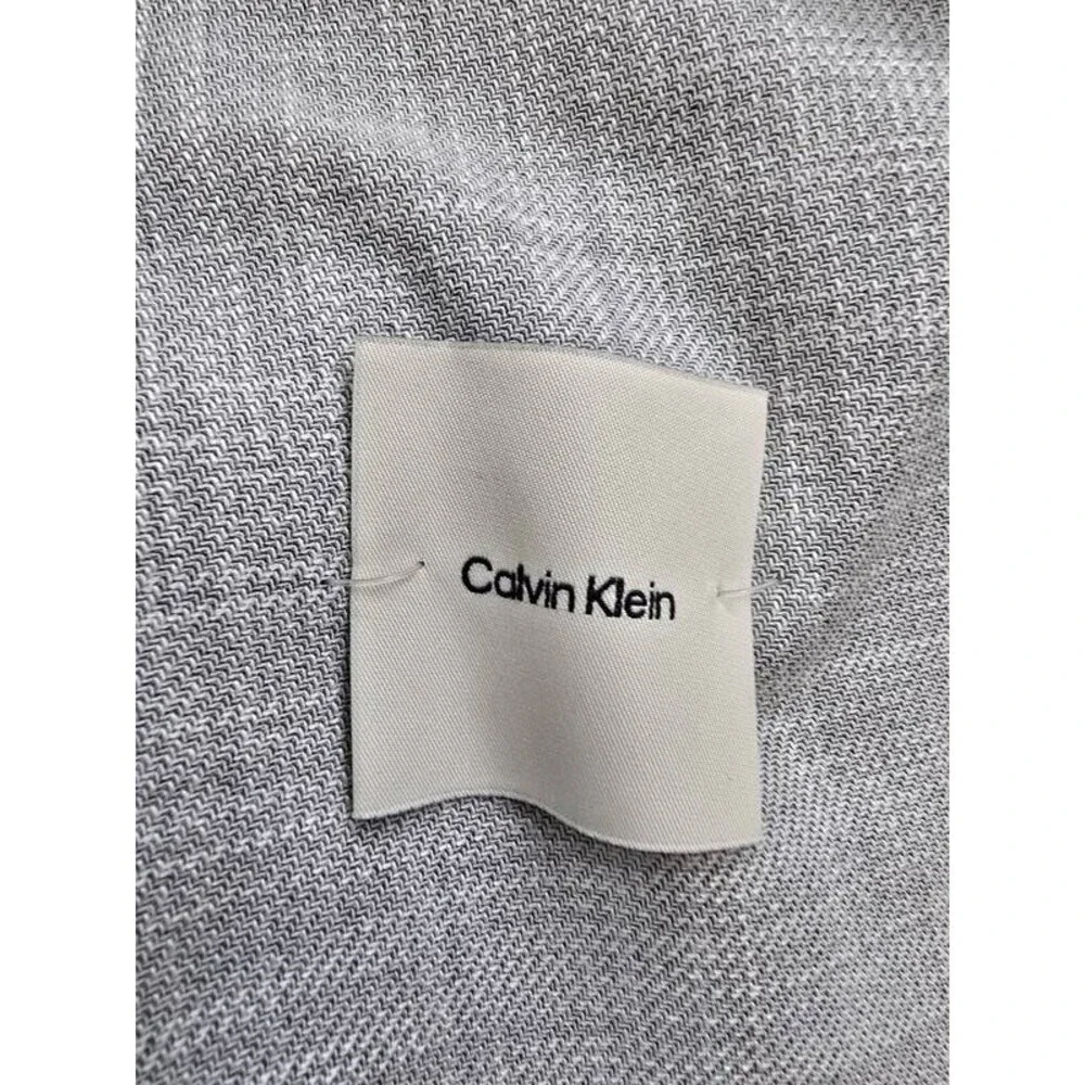 Calvin Klein Slim Fit Sport Coat Blazer Men's 38R Heather Grey Front Button